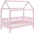 Juskys Marli 80x160cm mit Lattenrost und Bettkasten rosa