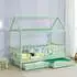 Juskys Marli 80x160cm mit Lattenrost und Bettkasten mint
