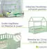 Juskys Marli 80x160cm mit Lattenrost und Bettkasten mint