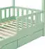 Juskys Marli 80x160cm mit Lattenrost und Bettkasten mint