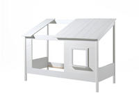 Vipack Kinderbett "Hausbett, aus MDF und Massivholz wei&szlig; lackiert, inkl. Fenster