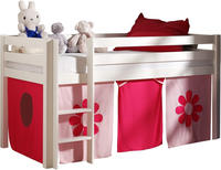Vipack Hochbett "Pino, inkl. Rolllattenrost, Leiter und Absturzschutz" B/H/T ca.