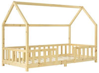 Hausbett Sisimiut 90x200 cm Holzfarben [en.casa]