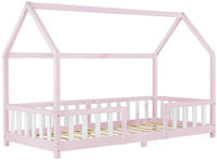 Hausbett Sisimiut 90x200 cm Rosa / Wei&szlig; [en.casa]