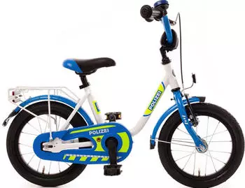 Bachtenkirch POLIZEI, kristall-weiß/blau/neon, 14"