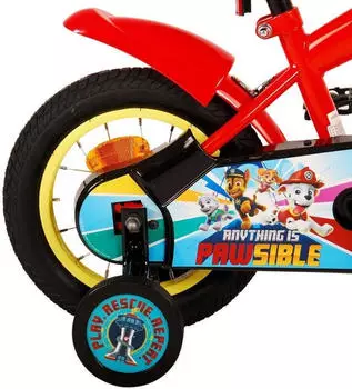 Volare Paw Patrol Jungen 12 Zoll Rot/Blau – Hochwertige Ausstattung für sicheres Fahrvergnügen