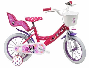 Disney Minnie 14 Zoll K&ouml;rpergr&ouml;&szlig;e 100 - 115 cm ab 3,5 Jahre mit Puppensitz und Korb