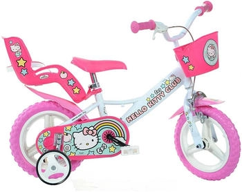 Dino Bikes 12 Zoll Hello Kitty 3 Jahre WEISS 12"