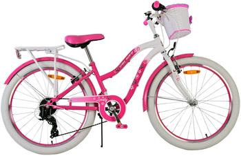 Volare Lovely 24 Zoll rosa rosenholzrot|WEISS 24"