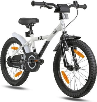 Prometheus 18 Zoll ab 5-6 Jahre mit Rücktritt und V-Brake WEISS|SCHWARZ|ultraweiß 18"