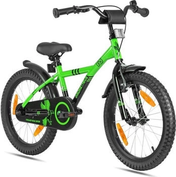 Prometheus 18 Zoll ab 5-6 Jahre mit Rücktritt und V-Brake GRÜN|SCHWARZ|alpingrün 18"