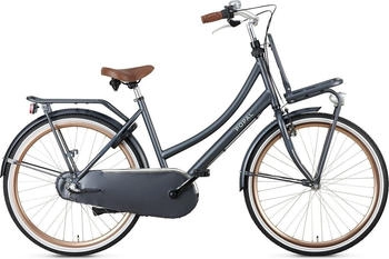 Popal Daily Dutch Basic+ N3 - Kinder Hollandrad - 26 Zoll - Petrolblau dunkelblau|braun|SCHWARZ 26"