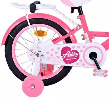 Volare Ashley 16 Zoll - Rosa/Rot – Kindgerechte Bremstechnik schafft Vertrauen beim Radfahren