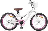 vidaXL Kinderfahrrad Mit St&uuml;tzr&auml;dern 20 Zoll f&uuml;r 6-11 Jahre alt Wei&szlig;