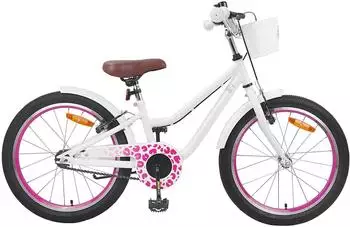vidaXL 20 Zoll für 6-11 Jahre alt Weiß (42009601)