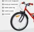 vidaXL 20 Zoll für 6-11 Jahre alt Rot (42009651)