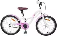 vidaXL Kinderfahrrad 20 Zoll f&uuml;r 6-11 Jahre alt Wei&szlig;