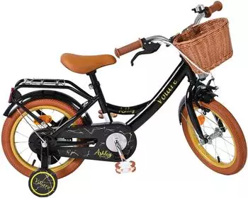 Volare Ashley 14 Zoll Mädchen Schwarz – Rücktritt- und Handbremse