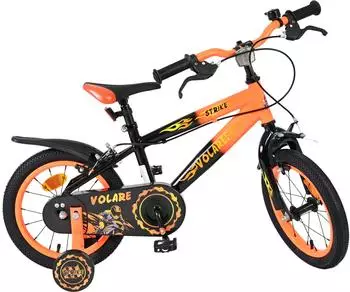 Volare Strike - Jungen - 14 Zoll - Schwarz Orange - Zwei Handbremsen