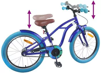 vidaXL 22 Zoll f&uuml;r 7-12 Jahre alt Dunkelblau (42009332)