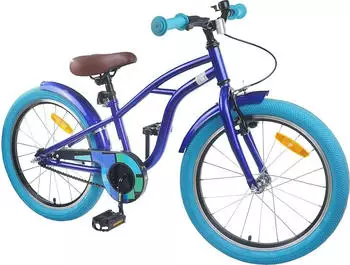 vidaXL Kinderfahrrad 20 Zoll f&uuml;r 6-11 Jahre alt Dunkelblau