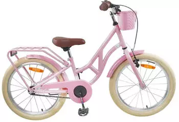 vidaXL Kinderfahrrad 24 Zoll f&uuml;r 8-12 Jahre alt Hellrosa