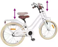 vidaXL Kinderfahrrad 18 Zoll f&uuml;r 5-7 Jahre alt Wei&szlig;