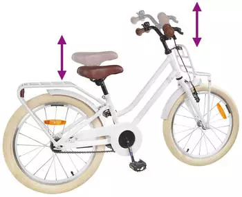 vidaXL 18 Zoll f&uuml;r 5-7 Jahre alt Wei&szlig; (42009178)
