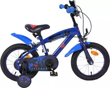 Volare Superman - Jungen - 14 Zoll - Blau - Zwei Handbremsen