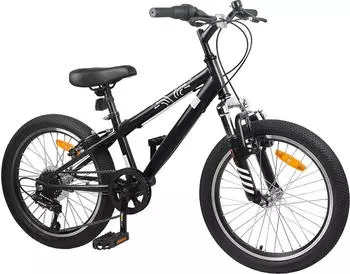 vidaXL Kids Mountain Bike 20 Zoll 6-Speed f&uuml;r 5-8 Jahre alt Schwarz