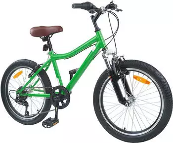vidaXL Kinderfahrrad 20 Zoll 6-Speed f&uuml;r 6-11 Jahre alt Gr&uuml;n