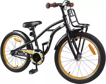 vidaXL Kinderfahrrad 22 Zoll f&uuml;r 7-12 Jahre alt Schwarz (42009304)