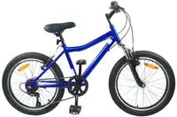 vidaXL Kinderfahrrad 24 Zoll 6-Speed f&uuml;r 8-12 Jahre alt Dunkelblau