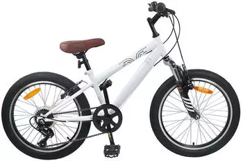 vidaXL Kids Mountain Bike 24 Zoll 6-Speed f&uuml;r 8-12 Jahre alt Wei&szlig;