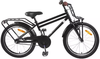 vidaXL Kinderfahrrad 18 Zoll f&uuml;r 5-7 Jahre alt Schwarz