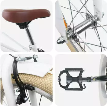 vidaXL Kinderfahrrad 20 Zoll 6-11 Weiß – Robuste Grundlage für alltägliche Fahrfreude