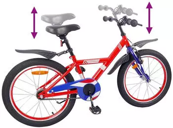 vidaXL 18 Zoll f&uuml;r 5-7 Jahre alt Rot (42009620)