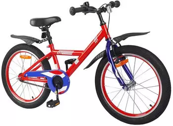 vidaXL 18 Zoll für 5-7 Jahre alt Rot (42009620) – vidaXL 18 Zoll Rot – Kinderfahrrad für erste Abenteuer