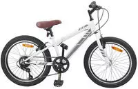 vidaXL Mountainbike 20 Zoll 6-Speed f&uuml;r 5-8 Jahre alt Wei&szlig;