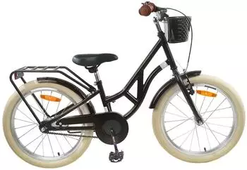 vidaXL Kinderfahrrad 24 Zoll f&uuml;r 8-12 Jahre alt Schwarz