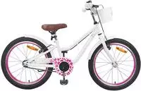 vidaXL Kinderfahrrad 18 Zoll f&uuml;r 5-7 Jahre alt Wei&szlig;