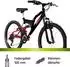 Galano FS240 Jugend24 Zoll Mountainbike ab 8 Jahre 130 - 145 cm 21 Gänge schwarz/rot (GA01461)
