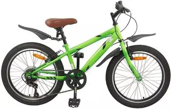 vidaXL Kinderfahrrad 24 Zoll 6-Speed f&uuml;r 8-12 Jahre alt Gr&uuml;n