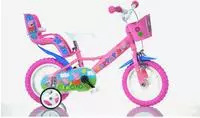 Dino Bikes Kinderfahrrad "12" Peppa Wutz stabiler Stahl-Rahmen, St&uuml;tzr&auml;der,