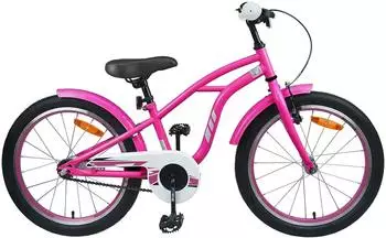 vidaXL Kinderfahrrad 22 Zoll 7-12 Dunkelrosa