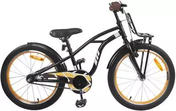 vidaXL Kinderfahrrad 20 Zoll für 6-11 Jahre alt Schwarz (42009303)