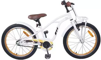 vidaXL Kinderfahrrad 20 Zoll für 6-11 Jahre alt Weiß (42009315)