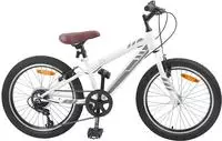 vidaXL Mountainbike 24 Zoll 6-Speed f&uuml;r 8-12 Jahre alt Wei&szlig;