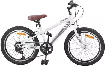 vidaXL Mountainbike 24 Zoll 6-Speed für 8-12 Jahre alt Weiß