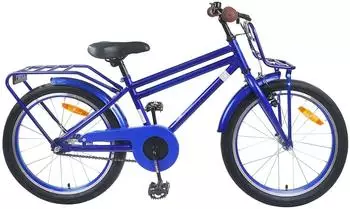 vidaXL Kinderfahrrad 18 Zoll f&uuml;r 5-7 Jahre alt Dunkelblau